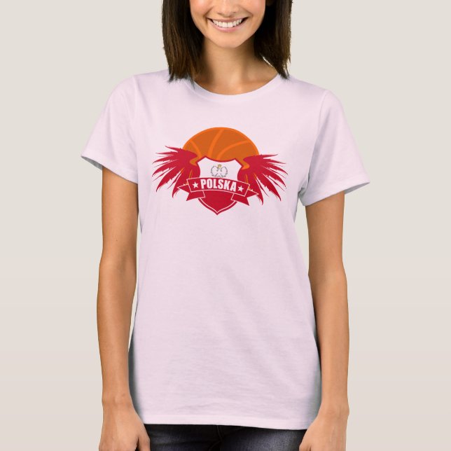 Basketball Poland | Polska | Polen T-Shirt (Front)