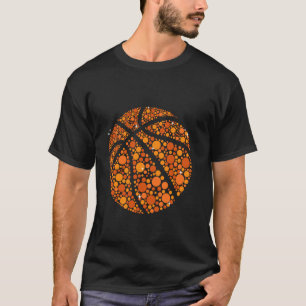 Basketball Polka Dots Happy Dot Day Teachers Stude T-Shirt