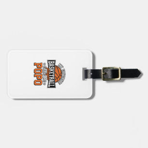 Basketball Popo Funny Vintage Sports Design_1 Luggage Tag