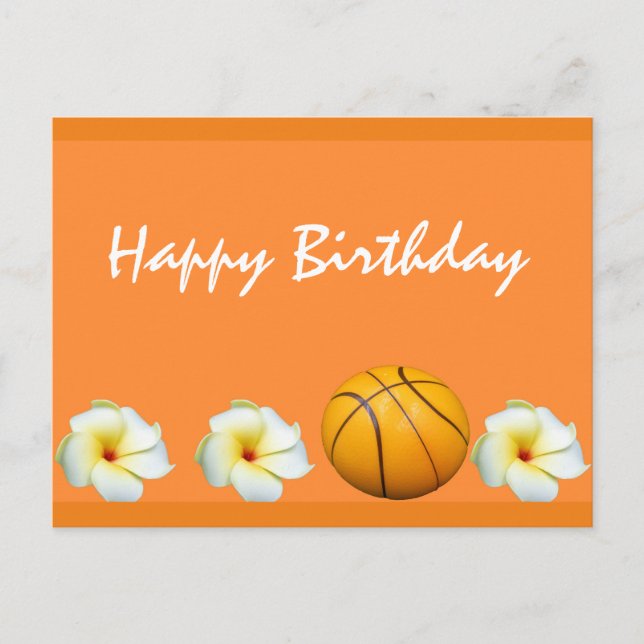 Basketball postcard birthday (Front)