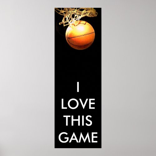 Basketball Poster _ Panoramic Basketball Posters