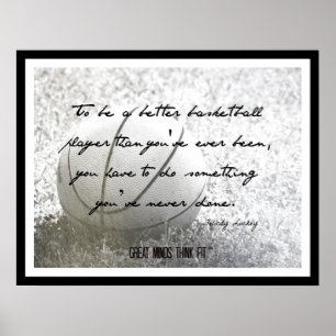 Basketball Poster with Quote