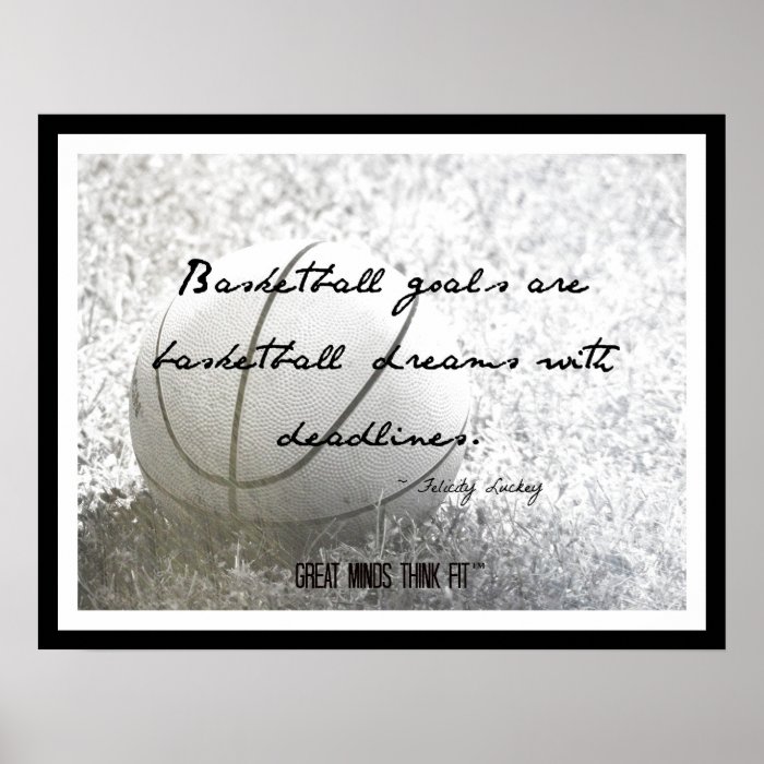 Basketball Poster with Quote 005