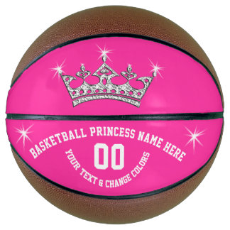 Basketball Princess Personalized Basketball Ball