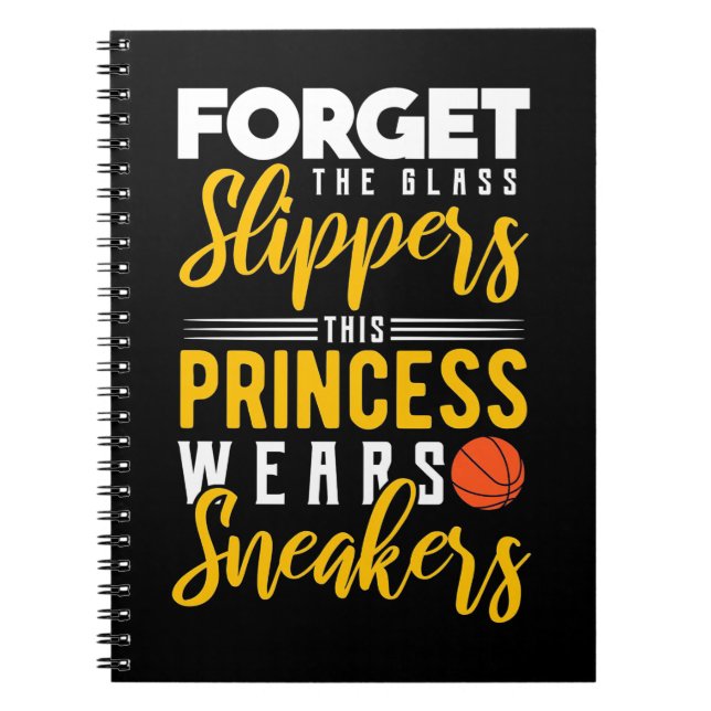 Basketball Princess Wears Sneakers Notebook (Front)
