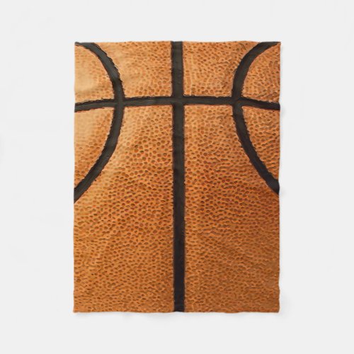 Basketball Print Pattern Background Fleece Blanket