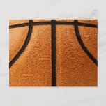 Basketball Print Pattern Background Postcard