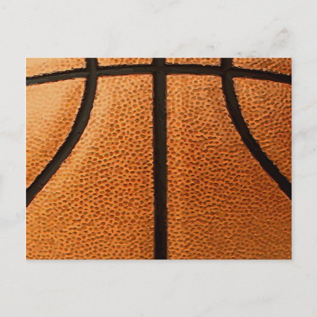 Basketball Print Pattern Background Postcard (Front)