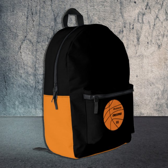 Basketball Printed Backpack (Creator Uploaded)