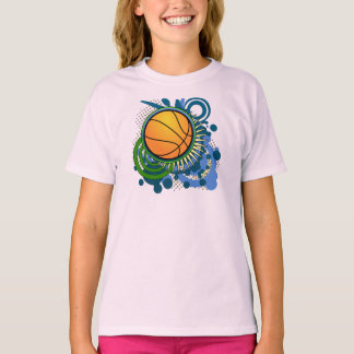 Basketball Punk Circles Blue T-Shirt