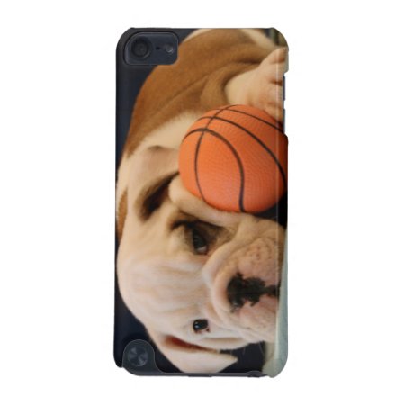 Basketball Puppy English Bulldog Ipod Touch 5g Cover