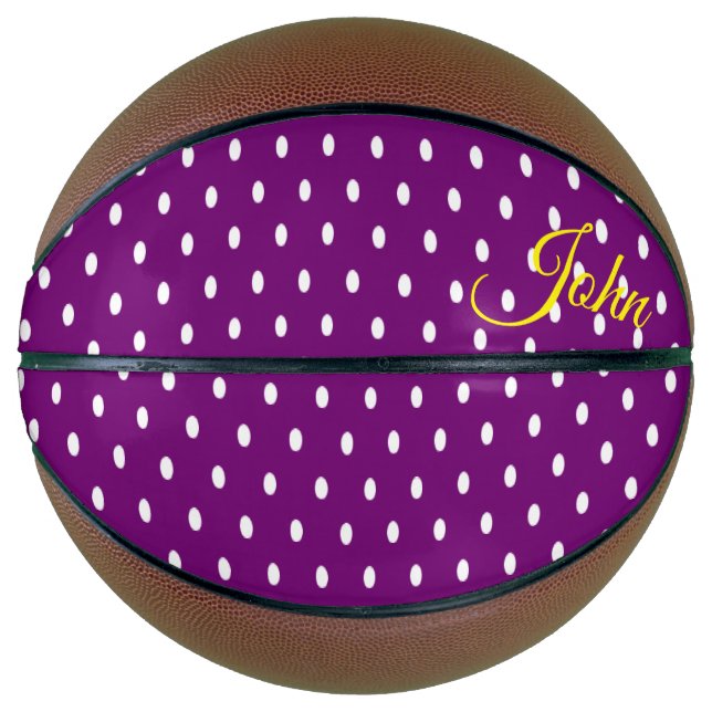 Basketball Purple Polka dot (Front)