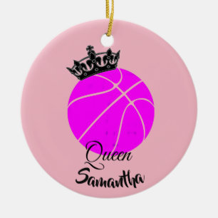 Basketball queen personalized ornament