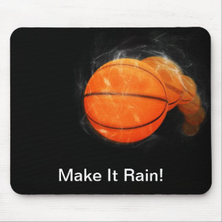 Basketball Rain Customizable Mouse Pad