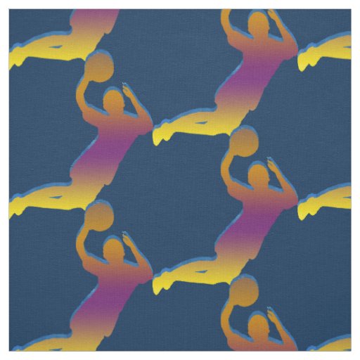 Basketball Rainbow Pattern - Change Color Fabric