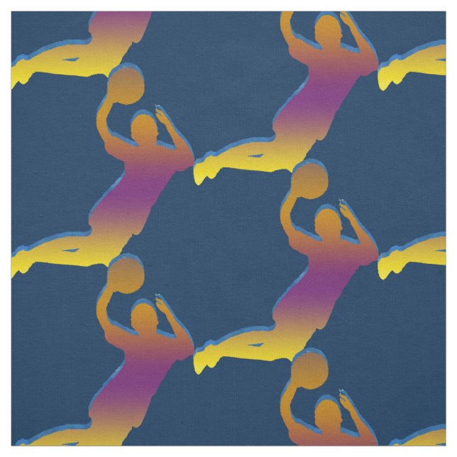 Basketball Rainbow Pattern - Change Color Fabric (Swatch)