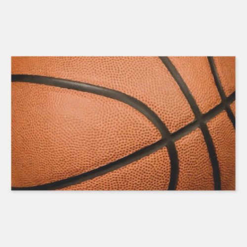 Basketball Rectangular Sticker