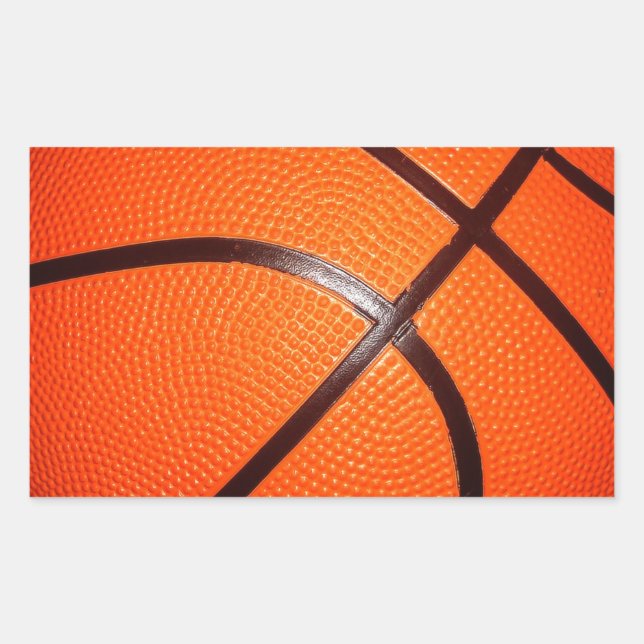 Basketball Rectangular Sticker (Front)