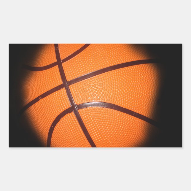 Basketball Rectangular Sticker (Front)