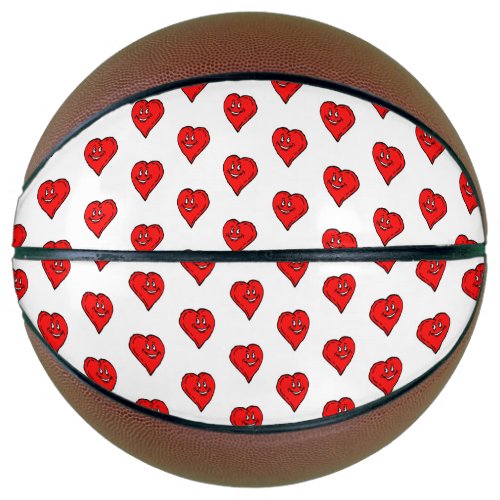 Basketball Red Hearts Love 