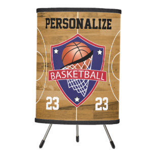 Basketball - Red, White and Blue Tripod Lamp