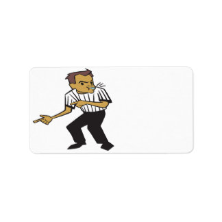 Basketball Referee Label