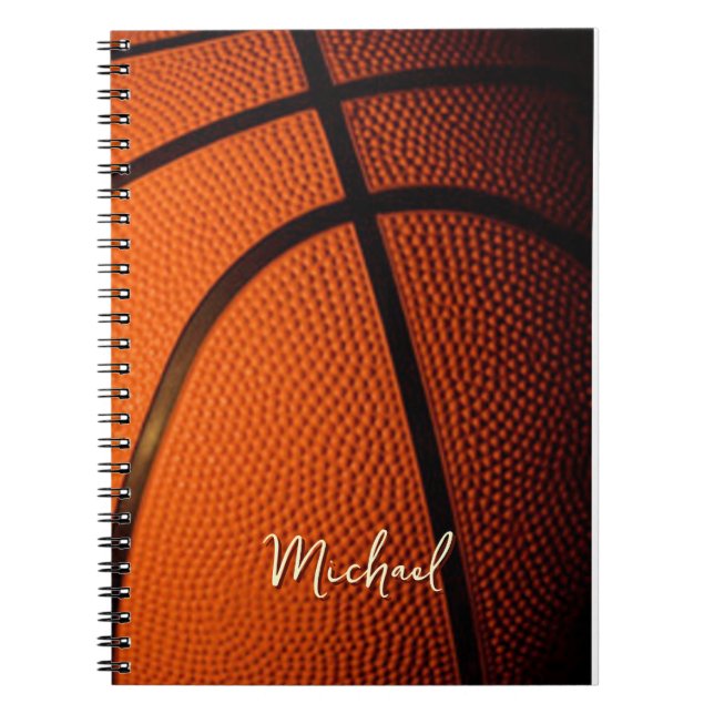 Basketball Replace Own Name Customizable  Notebook (Front)