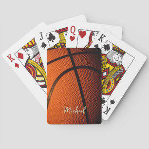 Basketball Replace Own Name Customizable Poker Cards