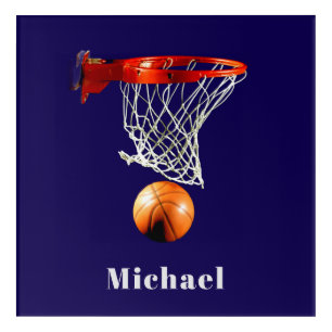 Basketball Replace with Your Name Acrylic Print