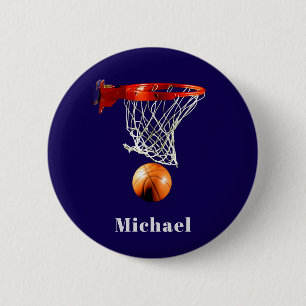 Basketball Replace with Your Name Button