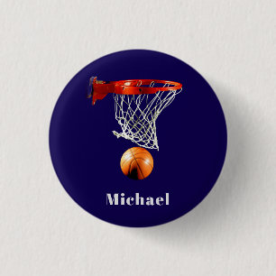 Basketball Replace with Your Name Button