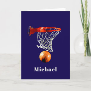 Basketball Replace with Your Name Card