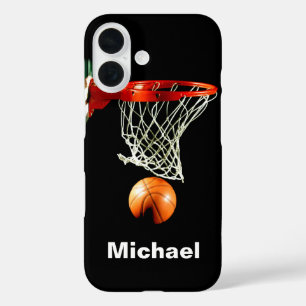 Basketball Replace with Your Name iPhone 16 Case