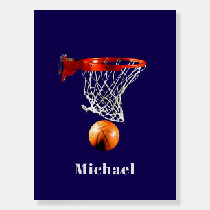 Basketball Replace with Your Name Foam Board