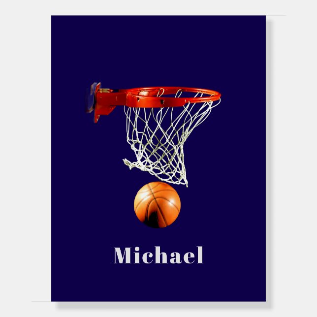 Basketball Replace with Your Name Foam Board (Front)