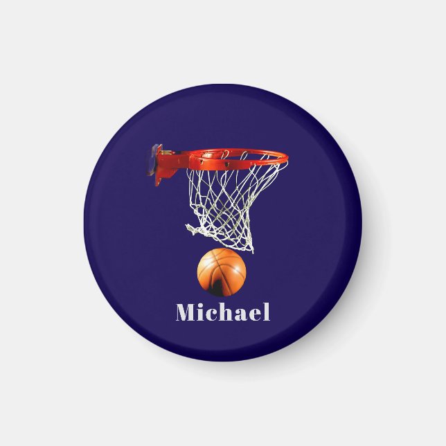 Basketball Replace with Your Name Magnet (Front)
