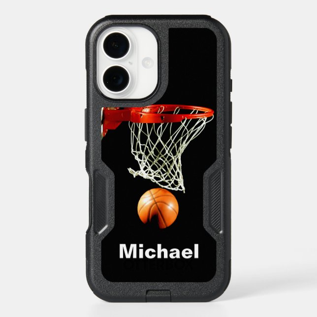 Basketball Replace with Your Name Otterbox iPhone Case (Back)