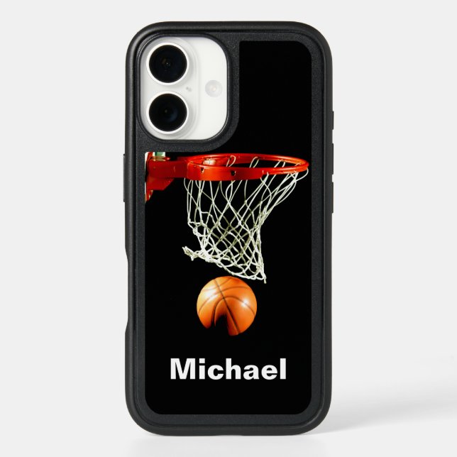 Basketball Replace with Your Name Otterbox iPhone Case (Back)