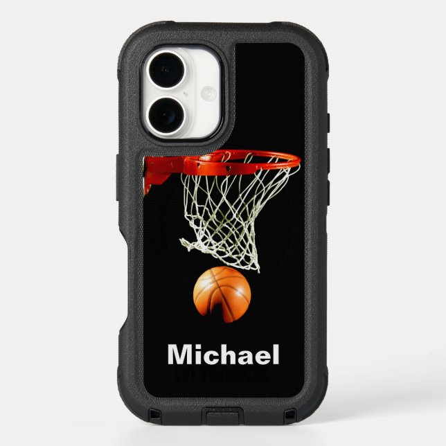 Basketball Replace with Your Name Otterbox iPhone Case (Back)