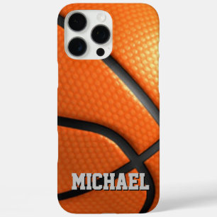 Basketball Replace with Your Name Text iPhone 16 Pro Max Case