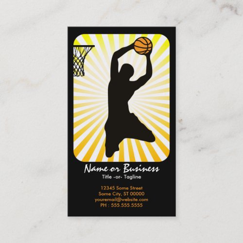 basketball : retro rays : business cards