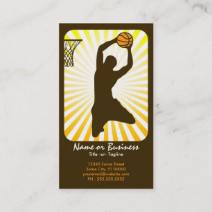basketball : retro rays : business card