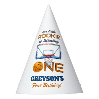 Basketball Rookie Of The Year First Birthday Party Hat