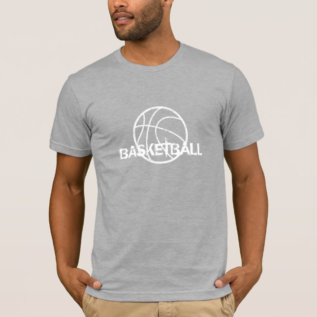 Basketball rough graphics T-Shirt (Front)