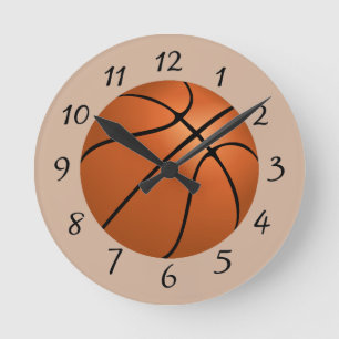 Basketball Round Clock