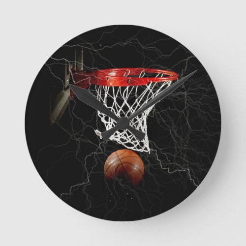 Basketball Round Clock