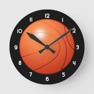 Basketball Round Clock