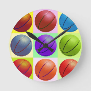 Basketball Round Clock