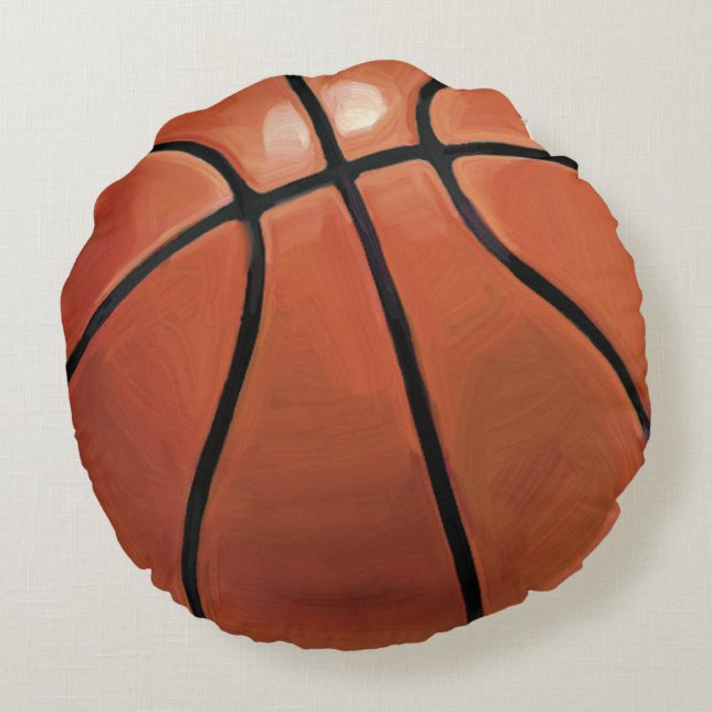 Basketball Round Pillow (Back)