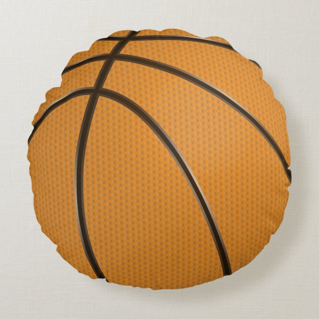 Basketball Round Pillow (Front)